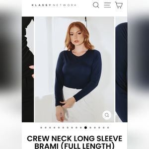 CREW NECK LONG SLEEVE BRAMI (FULL LENGTH) | M | KLASSY NETWORK